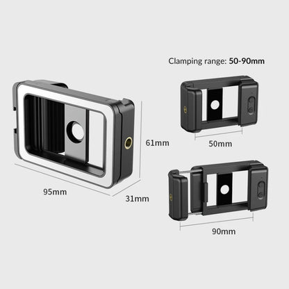 APEXEL  Multifunctional Fill Light Phone Clip With 1/4 Inch & M17 M37 Thread Tnterface, APL-FL.23