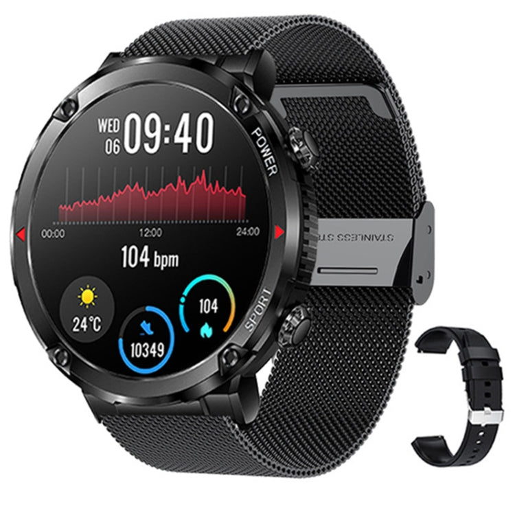 T30 1.6-inch Outdoor Sports Waterproof Smart Music Bluetooth Call Watch, Black, Dark Green�������...