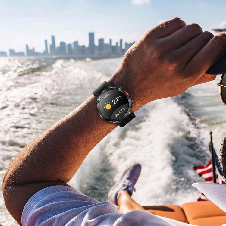 T30 1.6-inch Outdoor Sports Waterproof Smart Music Bluetooth Call Watch, Black, Dark Green�������...