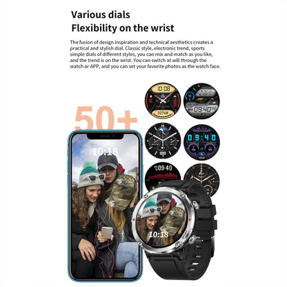 T30 1.6-inch Outdoor Sports Waterproof Smart Music Bluetooth Call Watch, Black, Dark Green�������...