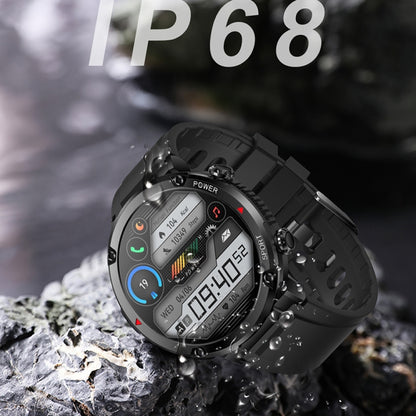 T30 1.6-inch Outdoor Sports Waterproof Smart Music Bluetooth Call Watch, Black, Dark Green�������...