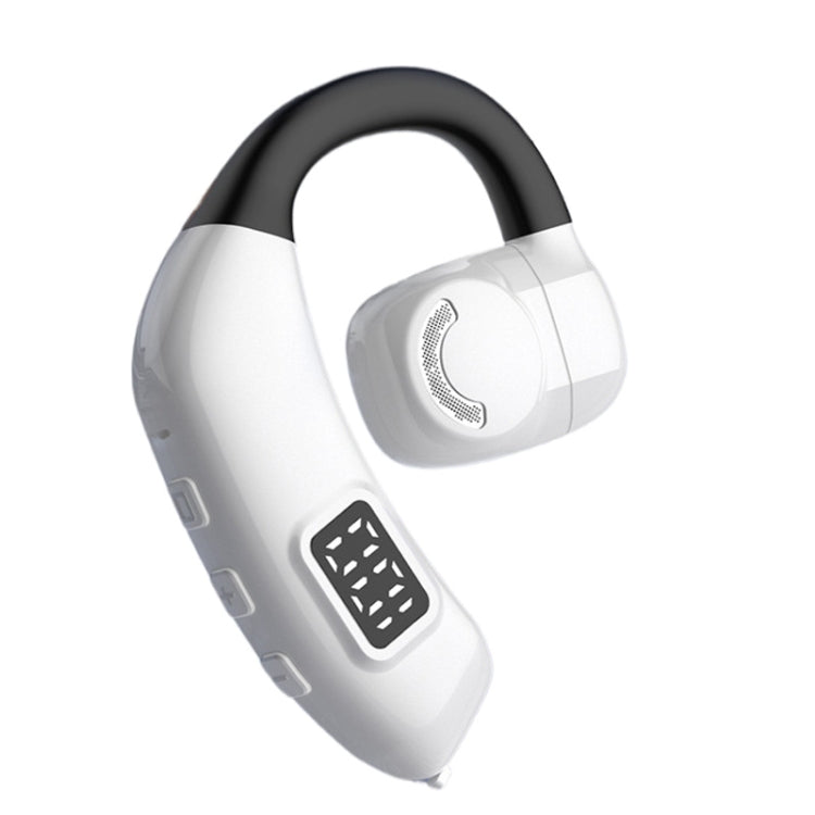 Bluetooth Headset Digital Display Hanging Ear OWS Stereo Sports Earbuds, X30 Black, X30 White����...