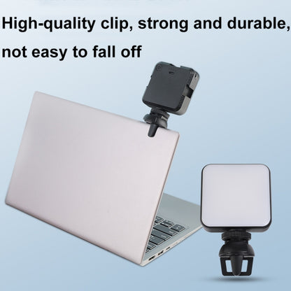 W64 64LEDs Video Conferencing Mobile Laptop Live Fill Light Photography Pocket Lamp, Clip Set����...