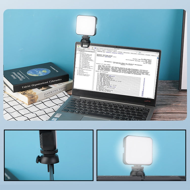 W64 64LEDs Video Conferencing Mobile Laptop Live Fill Light Photography Pocket Lamp, Clip Set����...