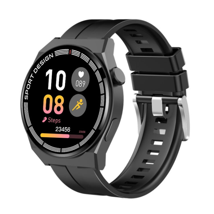 GT3Pro 1.28-Inch Health Monitoring Bluetooth Call Smart Watch With NFC, Black Silicone�����������...
