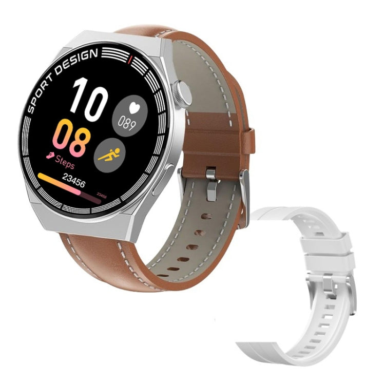 GT3Pro 1.28-Inch Health Monitoring Bluetooth Call Smart Watch With NFC, Black Silicone�����������...