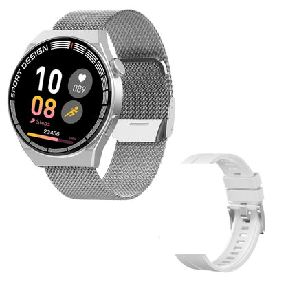GT3Pro 1.28-Inch Health Monitoring Bluetooth Call Smart Watch With NFC, Black Silicone�����������...