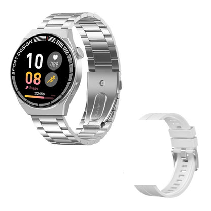GT3Pro 1.28-Inch Health Monitoring Bluetooth Call Smart Watch With NFC, Black Silicone�����������...