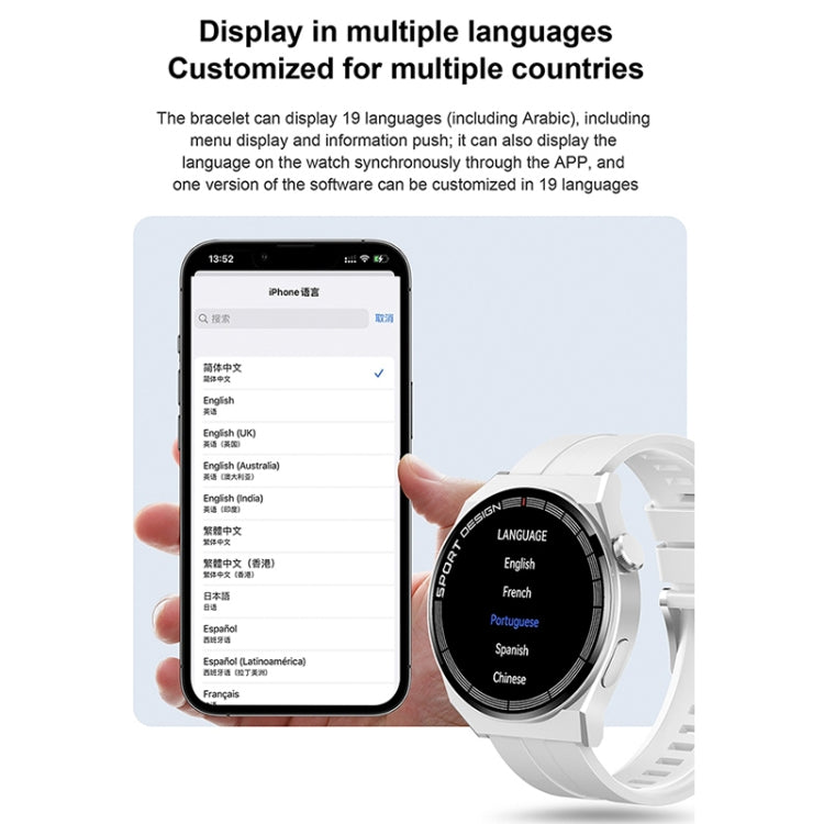 GT3Pro 1.28-Inch Health Monitoring Bluetooth Call Smart Watch With NFC, Black Silicone�����������...