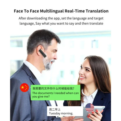 40 Languages Instant Real-Time Translation Smart Wireless BT5.0 Translation Earphone�������������...