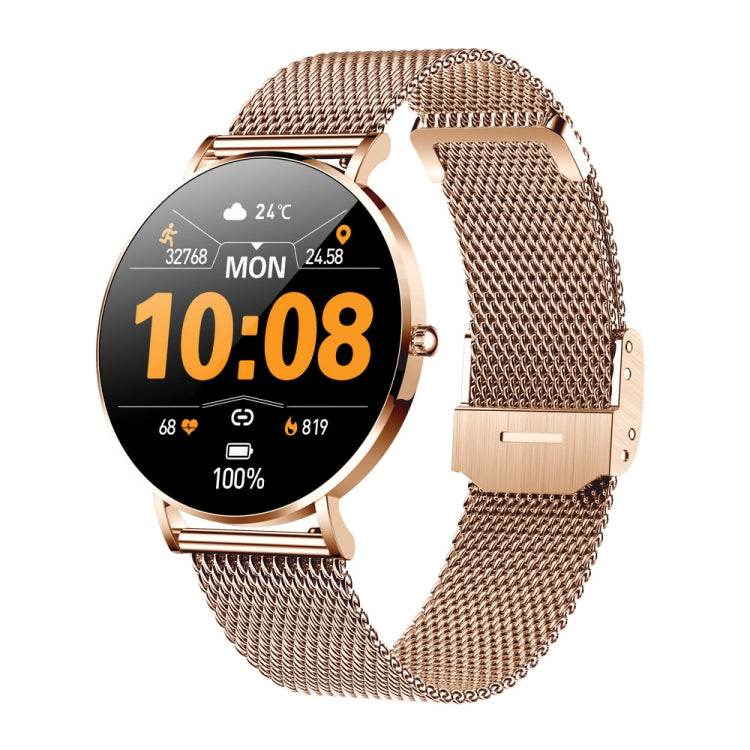 T8 1.3-inch Heart Rate/Blood Pressure/Blood Oxygen Monitoring Bluetooth Smart Watch, Gold, Silver...
