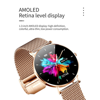 T8 1.3-inch Heart Rate/Blood Pressure/Blood Oxygen Monitoring Bluetooth Smart Watch, Gold, Silver...