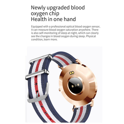 T8 1.3-inch Heart Rate/Blood Pressure/Blood Oxygen Monitoring Bluetooth Smart Watch, Gold, Silver...