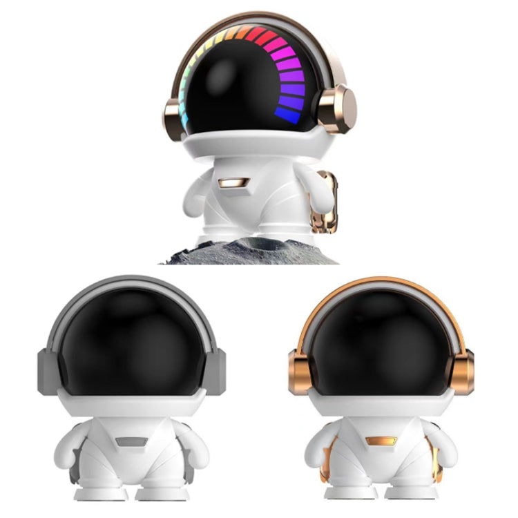 Mini Astronaut Portable Smart Subwoofer Bluetooth Speaker, White Gray, Platinum������������������...