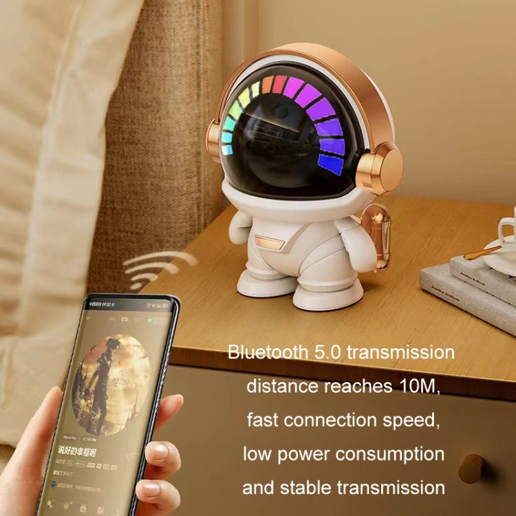 Mini Astronaut Portable Smart Subwoofer Bluetooth Speaker, White Gray, Platinum������������������...