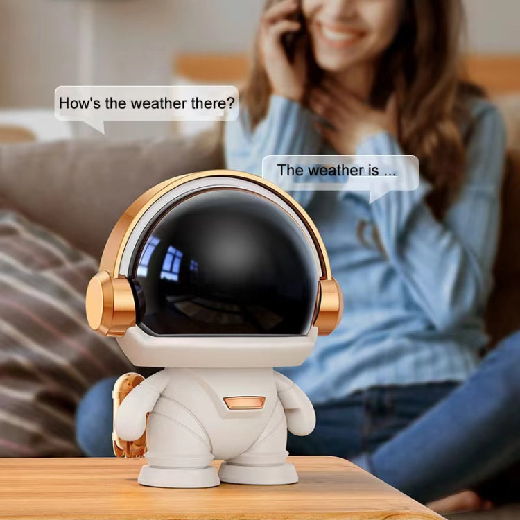 Mini Astronaut Portable Smart Subwoofer Bluetooth Speaker, White Gray, Platinum������������������...