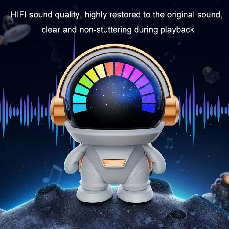 Mini Astronaut Portable Smart Subwoofer Bluetooth Speaker, White Gray, Platinum������������������...