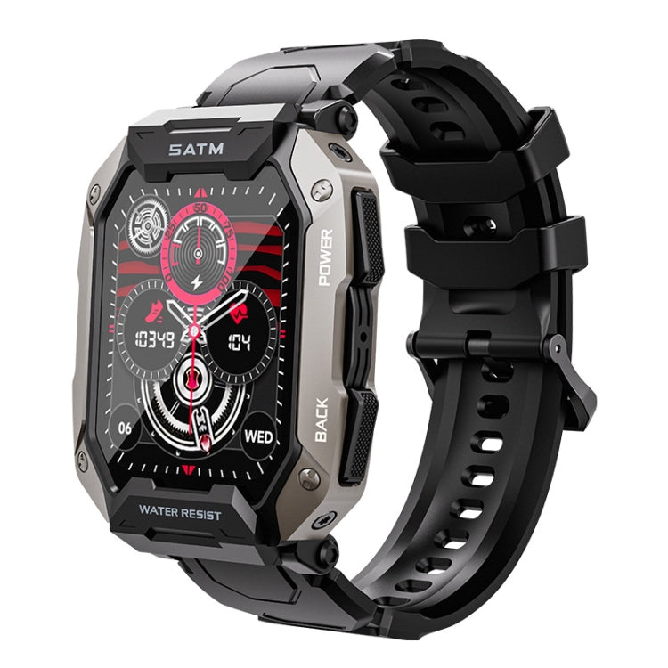 C20Plus 1.81-inch Health Monitoring Waterproof Bluetooth Call Smart Watch, Black, Green����������...