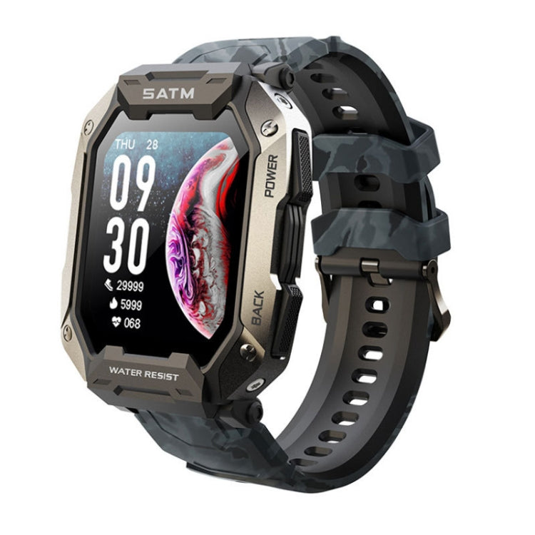 C20Plus 1.81-inch Health Monitoring Waterproof Bluetooth Call Smart Watch, Black, Green����������...