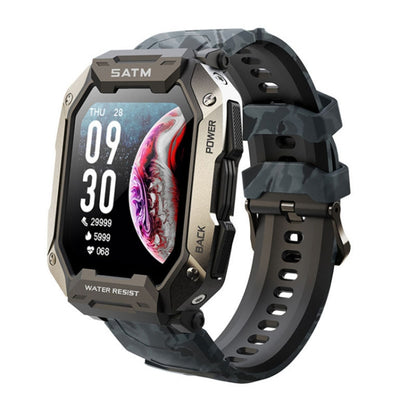 C20Plus 1.81-inch Health Monitoring Waterproof Bluetooth Call Smart Watch, Black, Green����������...