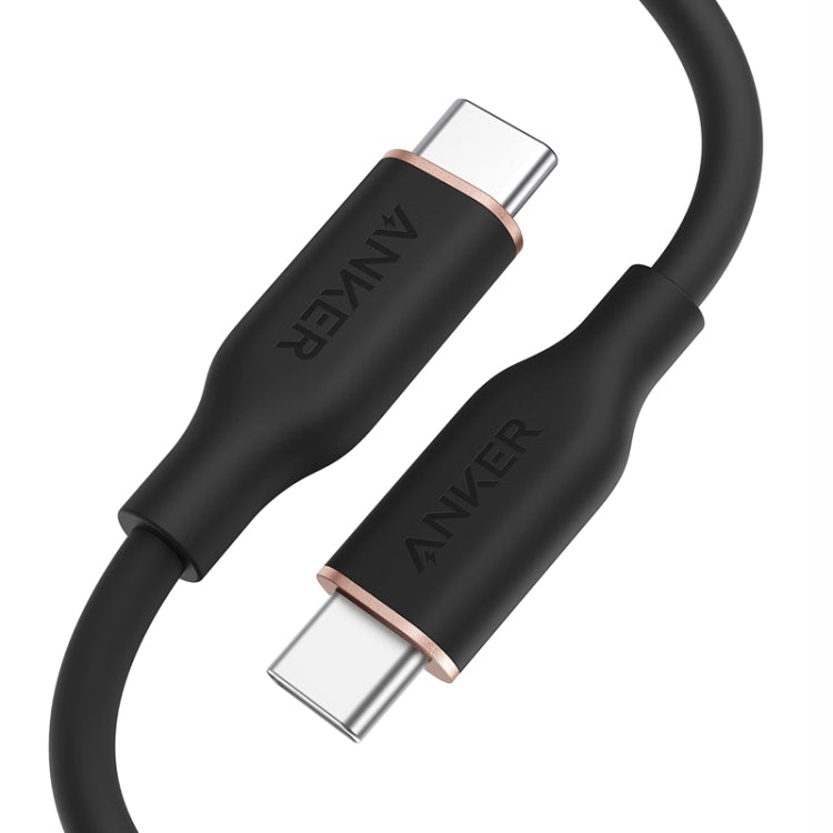 ANKER A8552 Powerline III 0.9m Skin Friendly Dual Type-C Data Cable PD100W Fast Charging Cable, 0.9m