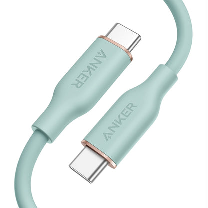 ANKER A8553 Powerline III 1.8m Skin Friendly Dual Type-C Data Cable PD100W Fast Charging Cable