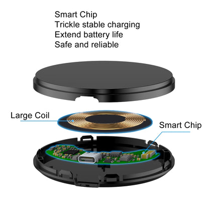 DSW-36B Mobile Phone Wireless Charger Mini 15W Fast Charging Type-C Round QI