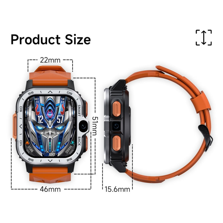 LOKMAT APPLLP 4 MAX 2.02-Inch Android 8.1 Full Network Wifi Card Bluetooth Smart Watch�����������...