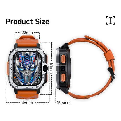 LOKMAT APPLLP 4 MAX 2.02-Inch Android 8.1 Full Network Wifi Card Bluetooth Smart Watch�����������...