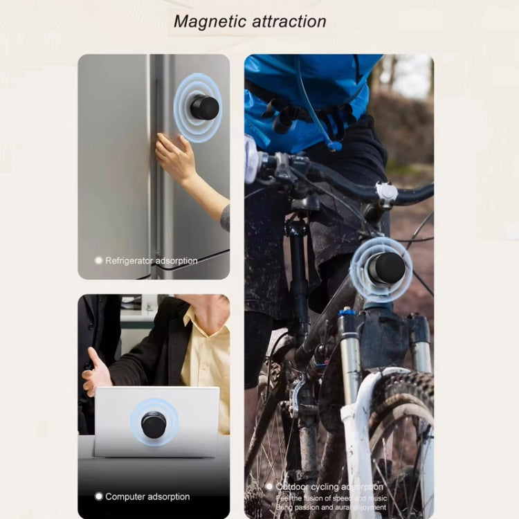 Magnetic Wireless Bluetooth Speaker Subwoofer Mini Portable TWS Mobile Phone Speaker, CQ01 Black�...