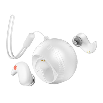 In-Ear Small Coconut Ball Stereo Bluetooth Earphones With Charging Compartment