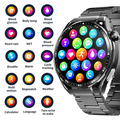 F200 Smart Health Watch ECG Electrocardiogram Blood Sugar Monitoring 1.55 Inch Round Screen������...