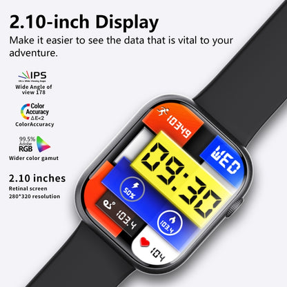 F70  2.1 Inch Screen Smart Watch With Blood Sugar/Blood Oxygen Monitoring /SOS Alarm/100+ Sports ...