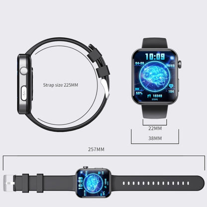 F300  2.1-Inch Screen Smart Watch Supports Bluetooth Calls/ECG/Blood Composition Analysis/50+ Spo...