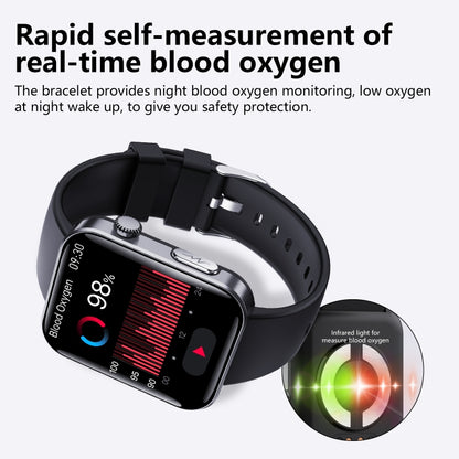 F300  2.1-Inch Screen Smart Watch Supports Bluetooth Calls/ECG/Blood Composition Analysis/50+ Spo...