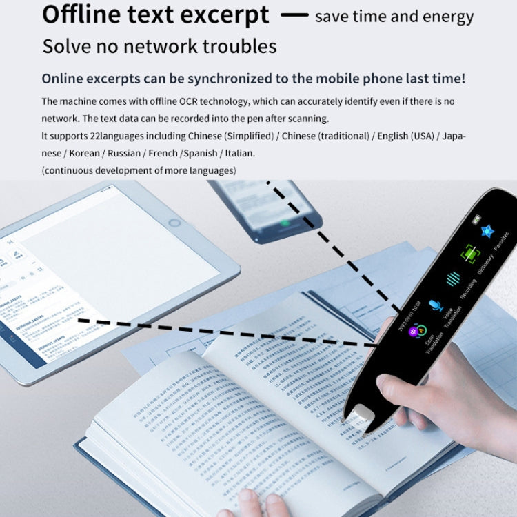 International Version Multi-language Scanning Offline Intelligent Simultaneous Translation Pen