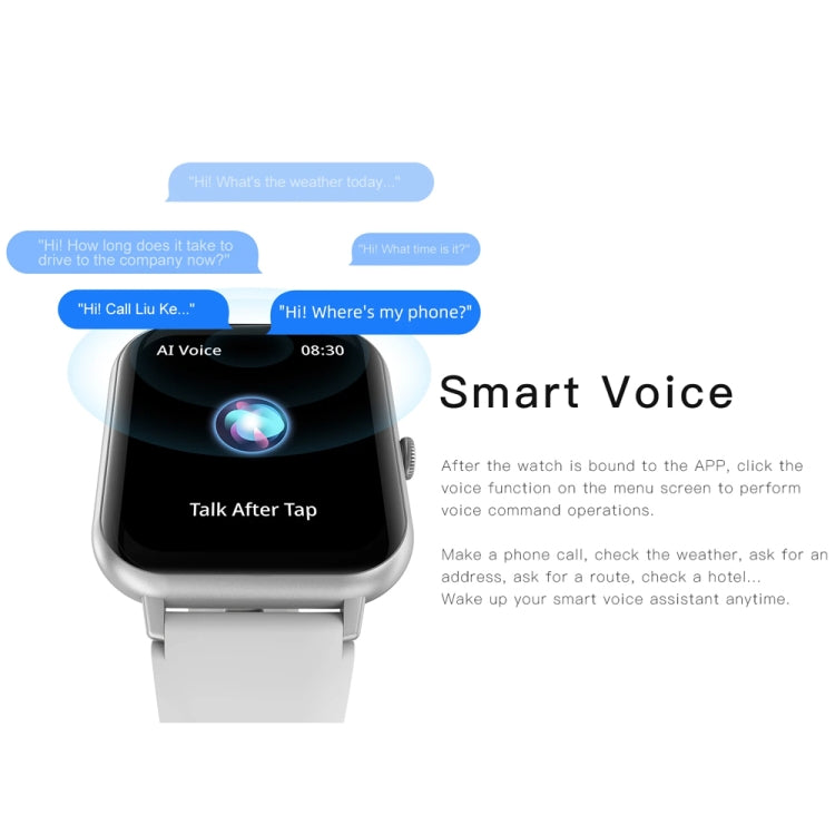 1.83 inch Touch Screen AI Voice Bluetooth Smartwatch