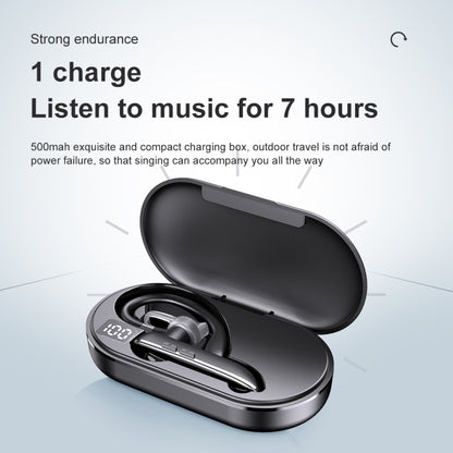 Bluetooth Earphone With Digital Display Charging Compartment Wireless Earphone For Car Talking No...