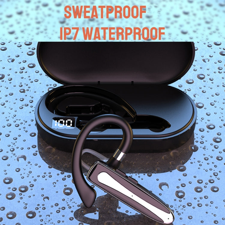 Bluetooth Earphone With Digital Display Charging Compartment Wireless Earphone For Car Talking No...