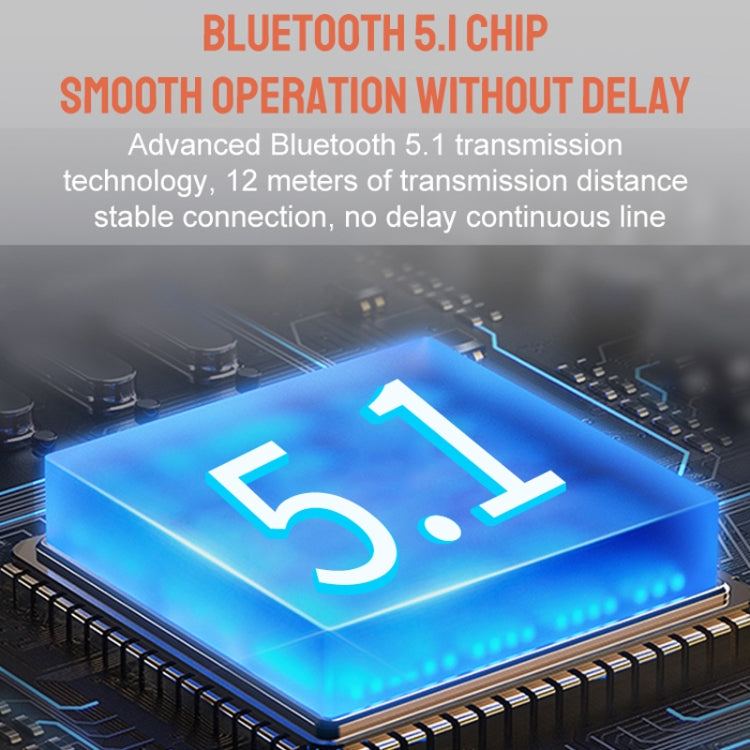 Bluetooth Earphone With Digital Display Charging Compartment Wireless Earphone For Car Talking No...