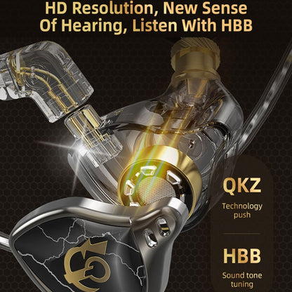 3.5mm Mobile Phone Earphones Sports In-Ear Pluggable Stage Earphone, QKZ HBB With Microphone�����...