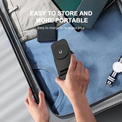 S90-3 3-in-1 Magnetic Folding Wireless Charger Phone Earphone Watch Fast Charging Stand