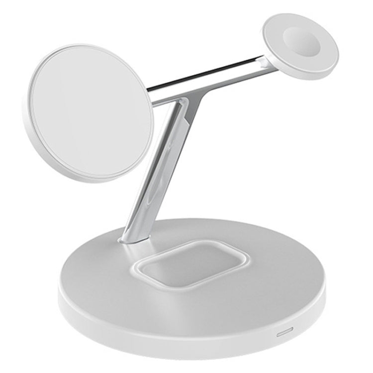 D10 3-In-1 15W Magnetic Mobile Phone Earphone Watch Wireless Fast Charger