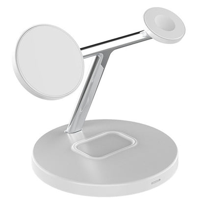 D10 3-In-1 15W Magnetic Mobile Phone Earphone Watch Wireless Fast Charger