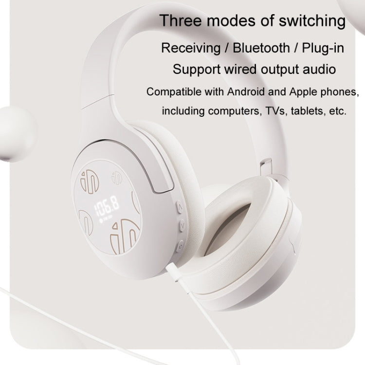 Inphic H1S Bluetooth Wireless Headphones Headset FM Listening Exam Hi-Res Audio Earphones��������...
