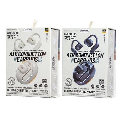 REMAX OpenBuds P5 PRO Air Conduction Hanging Ear Bluetooth Earphone ENC Sports Noise Reduction Ea...