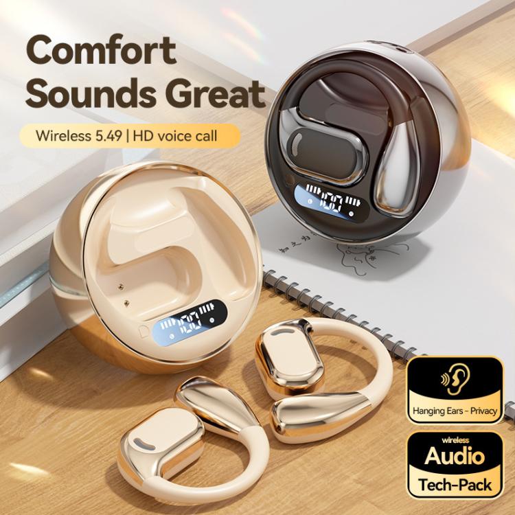 M76 Intelligent AI Translation On-Ear Digital Display Bluetooth Earphone