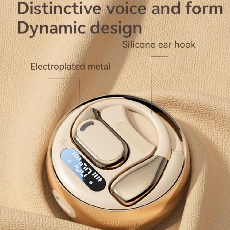 M76 Intelligent AI Translation On-Ear Digital Display Bluetooth Earphone