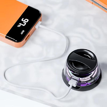 G200 Magnetic Bluetooth TWS Mini Speaker Subwoofer With Colorful Atmosphere Light, G200