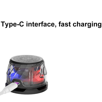 RK-C250 Portable RGB Atmosphere Light Magnetic Bluetooth Speaker with Wireless Charging Function�...